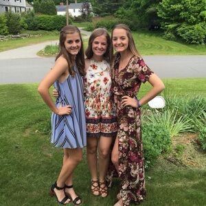 Floral Romper with Ruffles